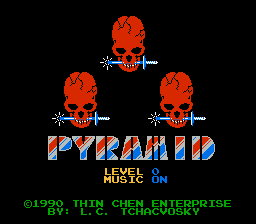 Pyramid (Homebrew) — Title screen